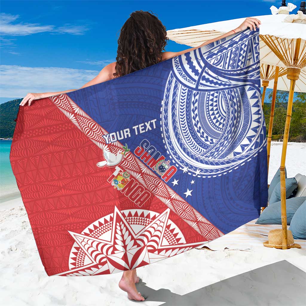 Tonga and Samoa Rugby Custom Sarong Ikale Tahi Manu Samoa Together - Polynesian Pride