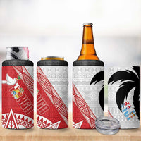 Fiji and Tonga Rugby 4 in 1 Can Cooler Tumbler Flying Fijians Ikale Tahi Together Pacific LT14 - Polynesian Pride