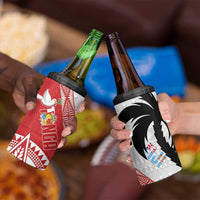 Fiji and Tonga Rugby 4 in 1 Can Cooler Tumbler Flying Fijians Ikale Tahi Together Pacific LT14 - Polynesian Pride