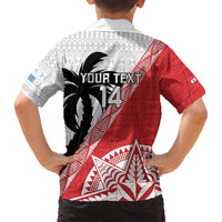 Fiji and Tonga Rugby Custom Family Matching Puletasi and Hawaiian Shirt Flying Fijians Ikale Tahi Together Pacific LT14 - Polynesian Pride