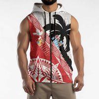 Fiji and Tonga Rugby Custom Sleeveless Zip Hoodie Flying Fijians Ikale Tahi Together Pacific LT14 - Polynesian Pride