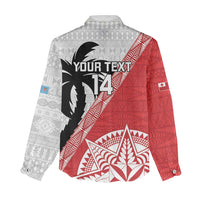 Fiji and Tonga Rugby Custom Women Casual Shirt Flying Fijians Ikale Tahi Together Pacific LT14 - Polynesian Pride