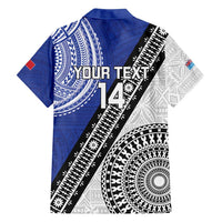 Fiji an Samoa Rugby Custom Family Matching Puletasi and Hawaiian Shirt Flying Fijians Manu Samoa Together Pacific LT14 - Polynesian Pride