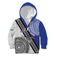 Fiji an Samoa Rugby Custom Kid Hoodie Flying Fijians Manu Samoa Together Pacific - Polynesian Pride