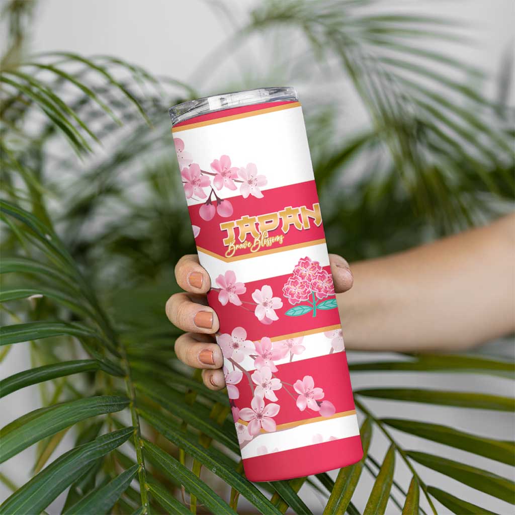 USA and Japan Rugby Skinny Tumbler Eagles Brave Blossoms Together Pacific LT14 - Polynesian Pride