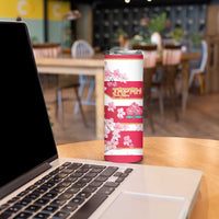 USA and Japan Rugby Skinny Tumbler Eagles Brave Blossoms Together Pacific LT14 - Polynesian Pride