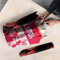 USA and Japan Rugby Custom Umbrella Eagles Brave Blossoms Together Pacific - Polynesian Pride