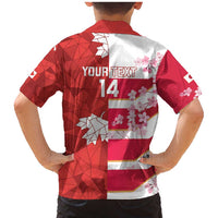 Canada and Japan Rugby Custom Family Matching Mermaid Dress and Hawaiian Shirt Canucks Brave Blossoms Together Pacific LT14 - Polynesian Pride