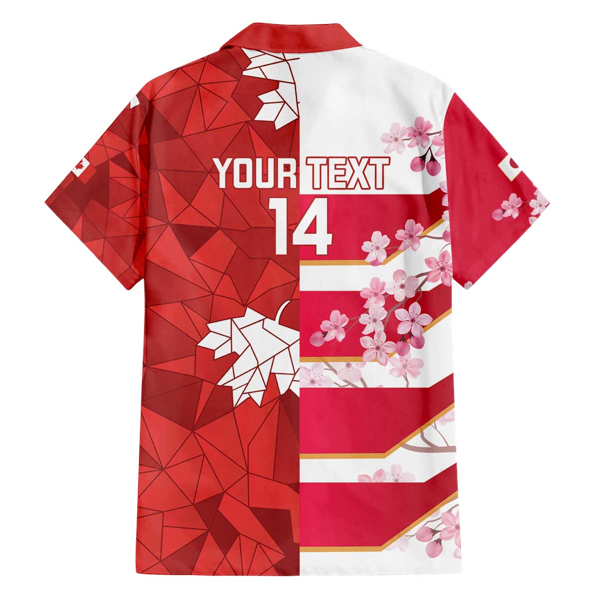 Canada and Japan Rugby Custom Family Matching Off The Shoulder Long Sleeve Dress and Hawaiian Shirt Canucks Brave Blossoms Together Pacific LT14 - Polynesian Pride