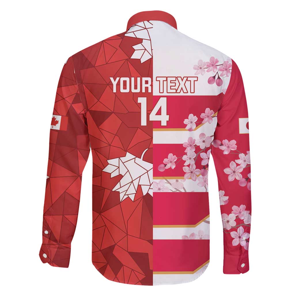 Canada and Japan Rugby Custom Family Matching Tank Maxi Dress and Hawaiian Shirt Canucks Brave Blossoms Together Pacific LT14 - Polynesian Pride