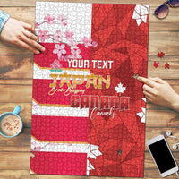 Canada and Japan Rugby Custom Puzzle Canucks Brave Blossoms Together Pacific - Polynesian Pride
