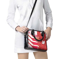 Canada and Japan Rugby Custom Shoulder Handbag Canucks Brave Blossoms Together Pacific - Polynesian Pride