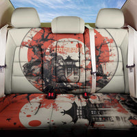 Samurai Warrior Japan Back Car Seat Cover Red-blossomed Tree Classic Japanese Stylized LT14 One Size Red - Polynesian Pride