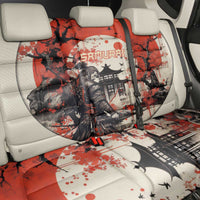 Samurai Warrior Japan Back Car Seat Cover Red-blossomed Tree Classic Japanese Stylized LT14 - Polynesian Pride
