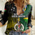 Personalised South Sea Islanders Women Casual Shirt Kanakas With Vanuatu Coat Of Arms LT14 Female Black - Polynesian Pride