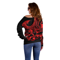 polynesia-off-shoulder-sweater-fish-hook-tattoo-go-fishing-polynesian-pattern-red