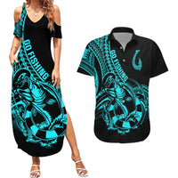 polynesia-couples-matching-summer-maxi-dress-and-hawaiian-shirt-fish-hook-tattoo-go-fishing-polynesian-pattern-turquosie