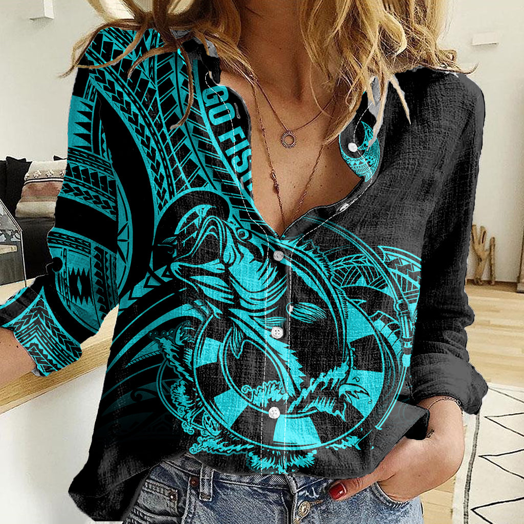 polynesia-women-casual-shirt-fish-hook-tattoo-go-fishing-polynesian-pattern-turquosie
