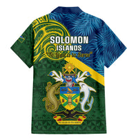 Solomon Islands Family Matching Mermaid Dress and Hawaiian Shirt Tropical Leaves With Melanesian Pattern LT14 - Polynesian Pride
