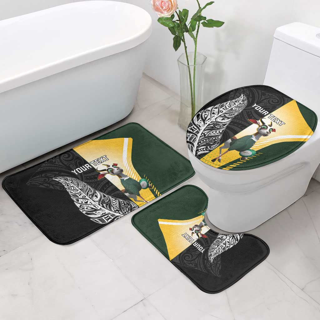 New Zealand and South Africa Rugby Custom Bathroom Set Maori Silver Fern Springbok Together LT14 - Polynesian Pride