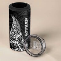 New Zealand and South Africa Rugby 4 in 1 Can Cooler Tumbler Maori Silver Fern Springbok Together LT14 - Polynesian Pride