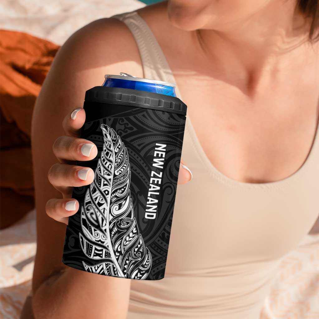 New Zealand and South Africa Rugby 4 in 1 Can Cooler Tumbler Maori Silver Fern Springbok Together LT14 - Polynesian Pride