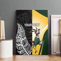 New Zealand and South Africa Rugby Custom Canvas Wall Art Maori Silver Fern Springbok Together LT14 - Polynesian Pride