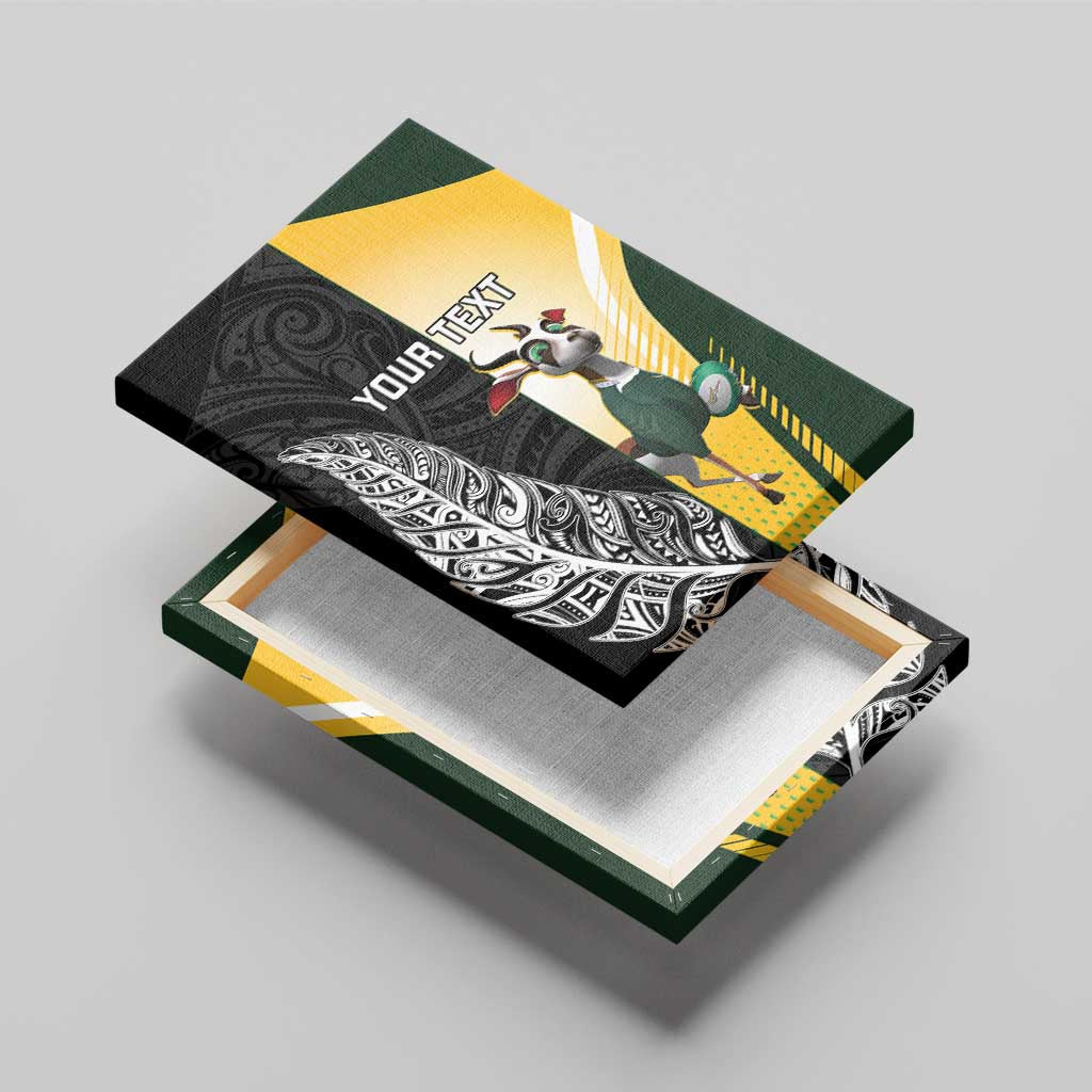 New Zealand and South Africa Rugby Custom Canvas Wall Art Maori Silver Fern Springbok Together LT14 - Polynesian Pride