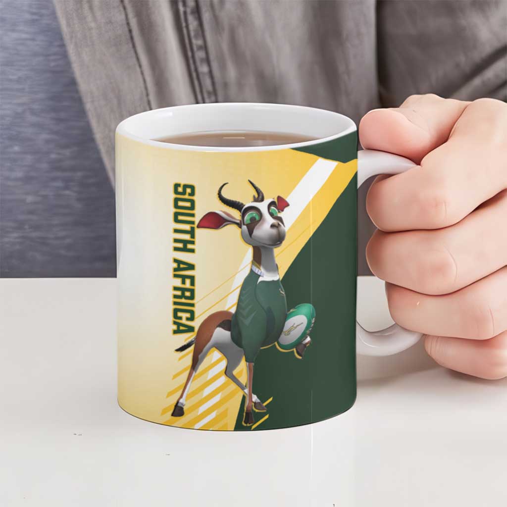 New Zealand and South Africa Rugby Ceramic Mug Maori Silver Fern Springbok Together LT14 - Polynesian Pride