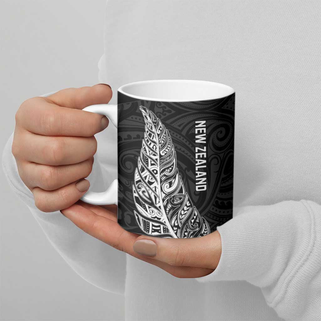 New Zealand and South Africa Rugby Ceramic Mug Maori Silver Fern Springbok Together LT14 - Polynesian Pride