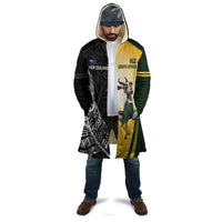 New Zealand and South Africa Rugby Custom Cloak Maori Silver Fern Springbok Together LT14 - Polynesian Pride