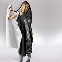 New Zealand and South Africa Rugby Custom Hooded Blanket Maori Silver Fern Springbok Together LT14 - Polynesian Pride