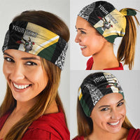 New Zealand and South Africa Rugby Custom Neck Gaiter Maori Silver Fern Springbok Together LT14 - Polynesian Pride