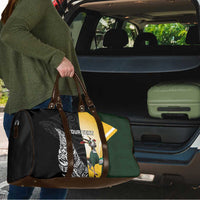 New Zealand and South Africa Rugby Custom Travel Bag Maori Silver Fern Springbok Together LT14 - Polynesian Pride