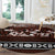 Bula Fiji Round Carpet Fijian Tapa Masi With Hibiscus Flowers LT14 - Polynesian Pride
