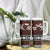 Bula Fiji Tumbler With Handle Fijian Tapa Masi With Hibiscus Flowers
