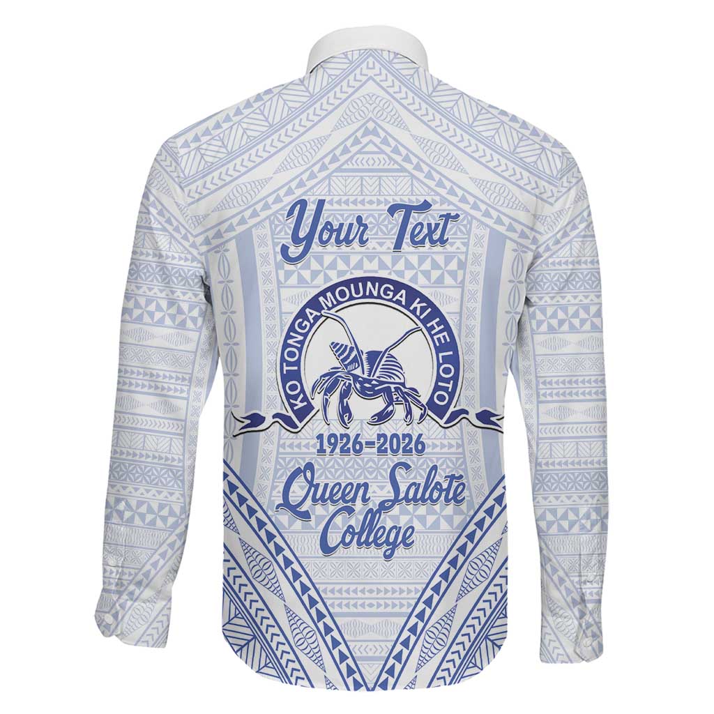 Queen Salote College 100 Years Personalized Family Matching Mermaid Dress and Hawaiian Shirt Tonga QSC Heilala Lei White Ngatu Pattern LT14 - Polynesian Pride