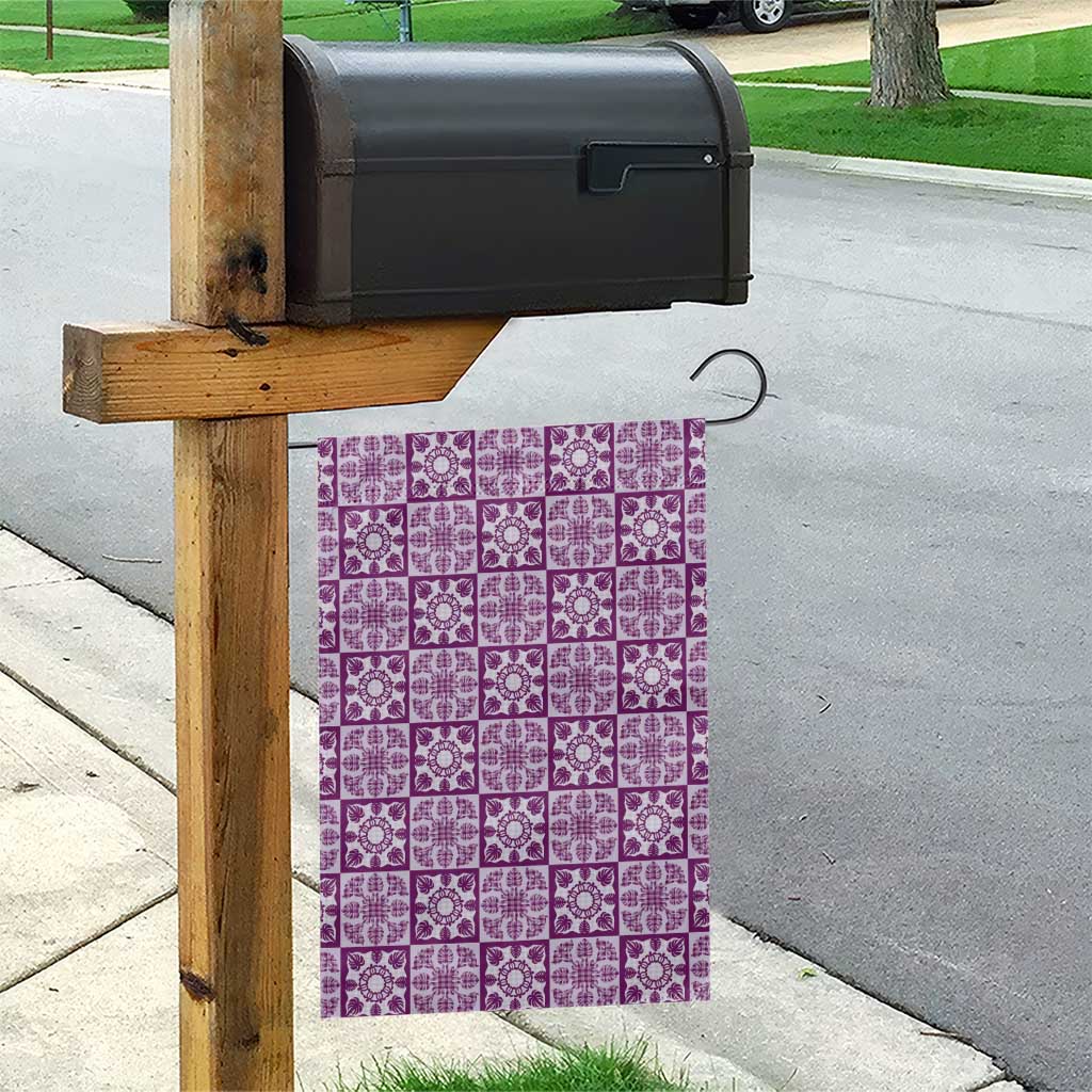 Poni Palaka Quilt Hawaii Garden Flag Hawaiian Tropical Monstera Sea Turtle