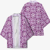 Poni Palaka Quilt Hawaii Kimono Hawaiian Tropical Monstera Sea Turtle