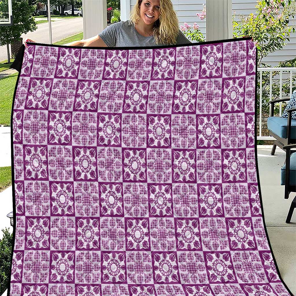 Poni Palaka Quilt Hawaii Quilt Hawaiian Tropical Monstera Sea Turtle
