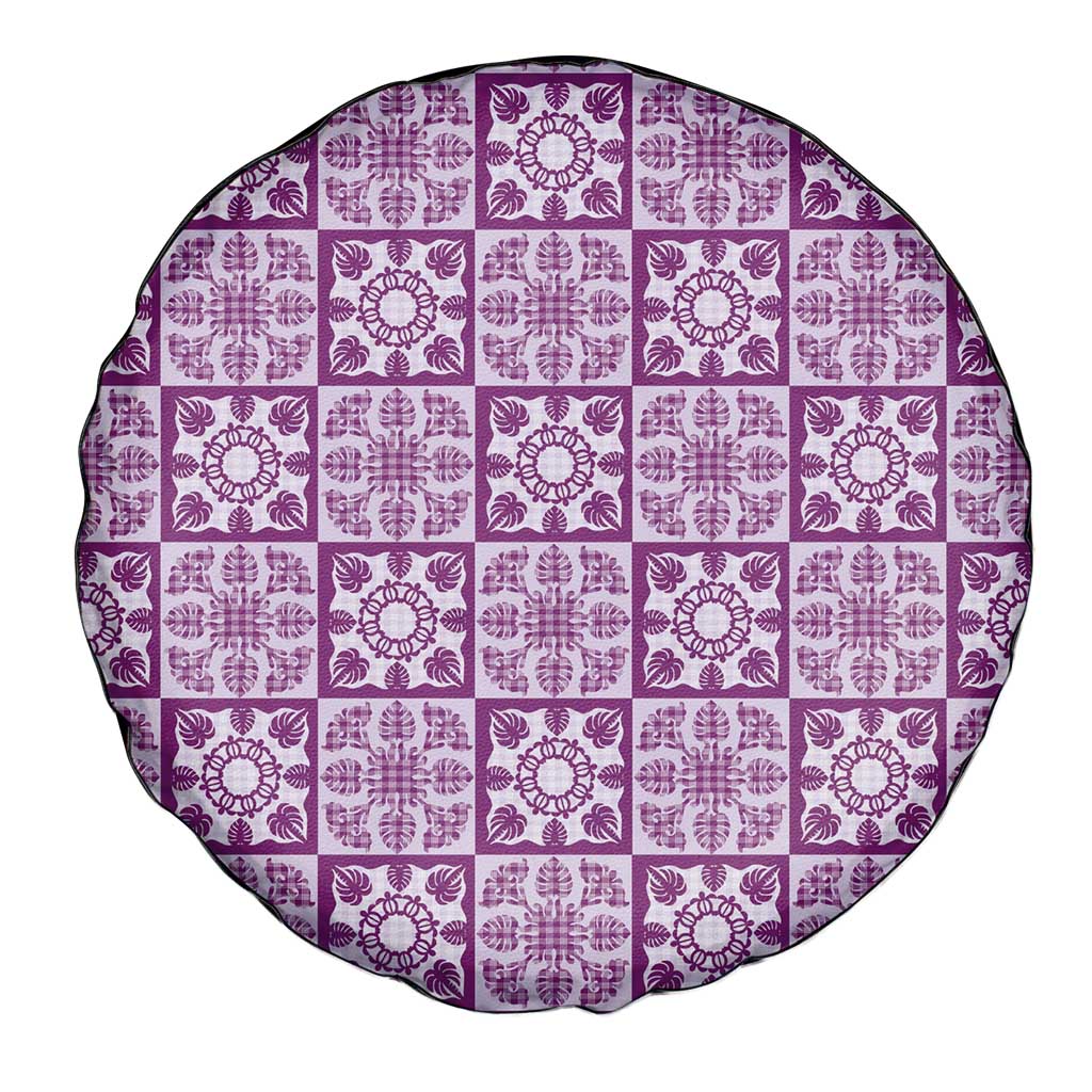 Poni Palaka Quilt Hawaii Spare Tire Cover Hawaiian Tropical Monstera Sea Turtle