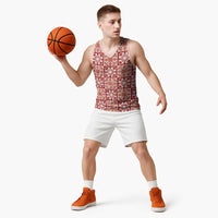 Ulaula Palaka Quilt Hawaii Basketball Jersey Hawaiian Tropical Monstera Sea Turtle