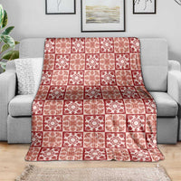 Ulaula Palaka Quilt Hawaii Blanket Hawaiian Tropical Monstera Sea Turtle
