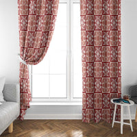 Ulaula Palaka Quilt Hawaii Window Curtain Hawaiian Tropical Monstera Sea Turtle LT14 - Polynesian Pride