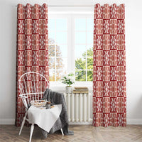 Ulaula Palaka Quilt Hawaii Window Curtain Hawaiian Tropical Monstera Sea Turtle LT14 - Polynesian Pride