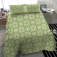Omaomao Palaka Quilt Hawaii Bedding Set Hawaiian Tropical Monstera Sea Turtle LT14 - Polynesian Pride