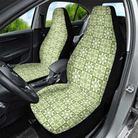 Omaomao Palaka Quilt Hawaii Car Seat Cover Hawaiian Tropical Monstera Sea Turtle