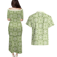 Omaomao Palaka Quilt Hawaii Couples Matching Puletasi and Hawaiian Shirt Hawaiian Tropical Monstera Sea Turtle LT14 - Polynesian Pride