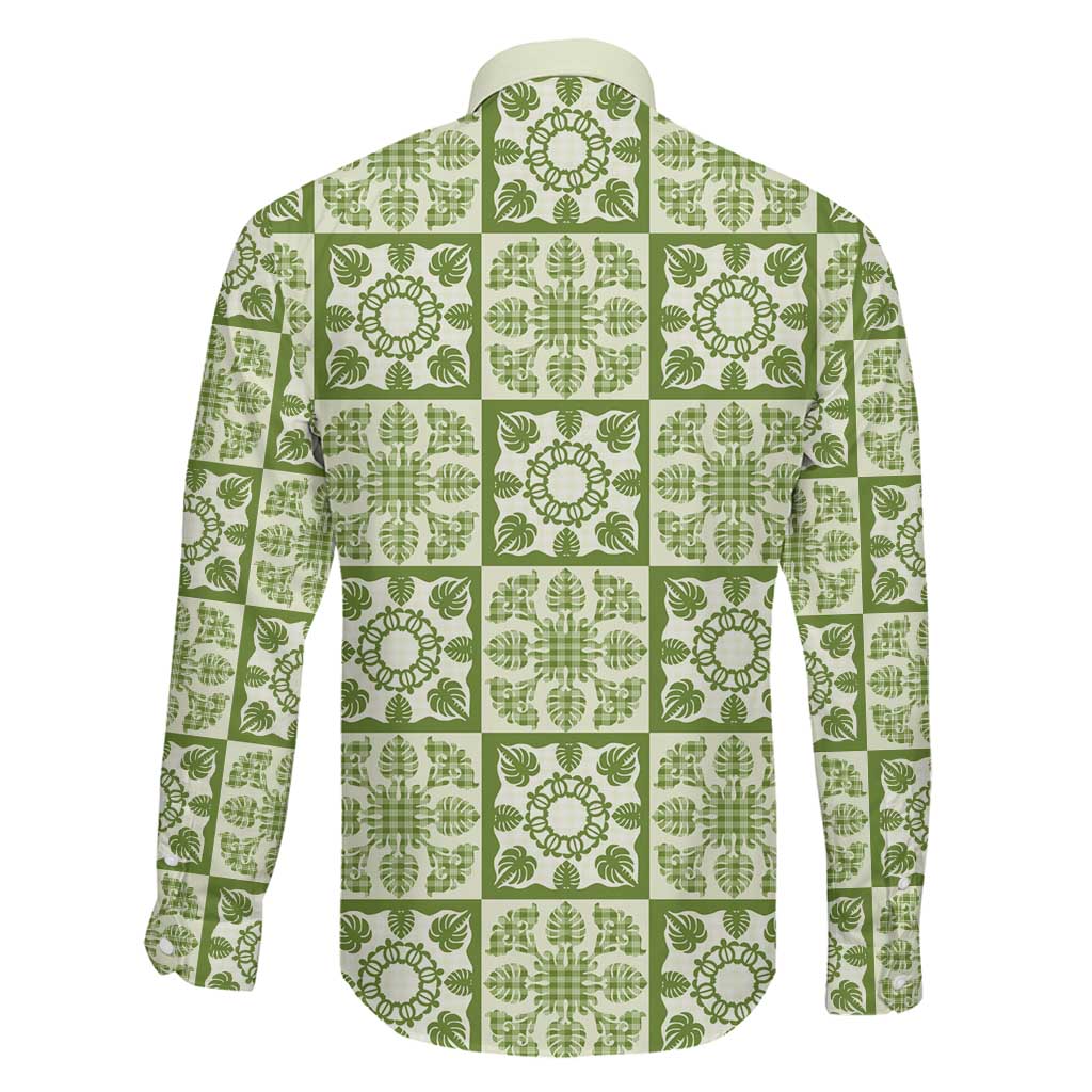 Omaomao Palaka Quilt Hawaii Family Matching Mermaid Dress and Hawaiian Shirt Hawaiian Tropical Monstera Sea Turtle LT14 - Polynesian Pride