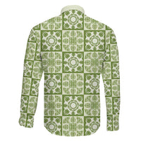 Omaomao Palaka Quilt Hawaii Family Matching Mermaid Dress and Hawaiian Shirt Hawaiian Tropical Monstera Sea Turtle LT14 - Polynesian Pride